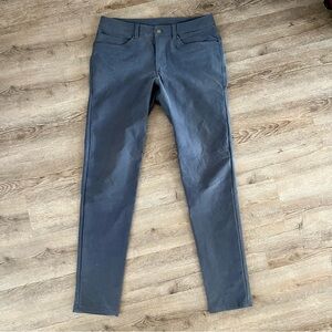 Lululemon Men’s ABC Commuter Slim Fit Utilitech Pant Solar Gray Size 32/34